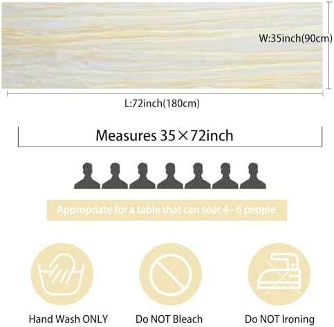 35x72 Inch Beige Cheesecloth Table Runner Rustic Boho Wedding Party Decor - Image 2