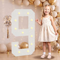 Large 2.4FT Marquee Light Up Numbers 9 for Party Decorations by NANXU
