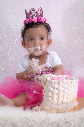 ShinyBeauty Photo Booth Backdrop - Iridescent White Sequin 8FTX10FT Sparkle Backdrop for Baby Shower & Birthday - Image 4