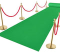 VOK Green Aisle Runner Carpet Rugs for Garden Party, Premium 160 GSM Felt Non-Woven Fabric Runway Rug for Step, Ceremony Parties and Events Indoor or Outdoor Decoration (Green, 3X15 ft) by VOK