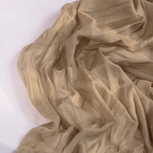 DeZerlor Nude Cheesecloth Table Runners 2 Pack Fall Runners - Image 5