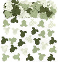 Saga Green Baby Shower Bodysuit Confetti,Green Gingham Baby Shower Confetti by TUTOTU