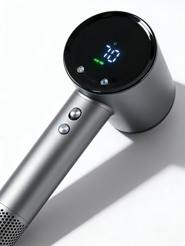 STFF ion Hair Dryer high Speed brushless Motor with Blow Dryer Diffuser,1400W Ultra-Fast Dryer,Ultra-Ligh, Low Noise,Intelligent LCD Display,for Women/Children - Image 5