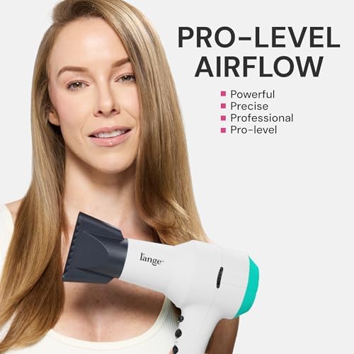 L'ANGE HAIR PowerStyle Turbo Ionic Hair Dryer | 1875 Watt Professional Blow Dryer with Diffuser & Concentrator | Multiple Heat & Speed Settings for Fast Drying | Salon-Grade Styling Tools, White - Image 3