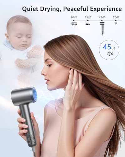 Tailulu Hair Dryer, 160000 RPM High-Speed Ionic Blow Dryer - Image 6