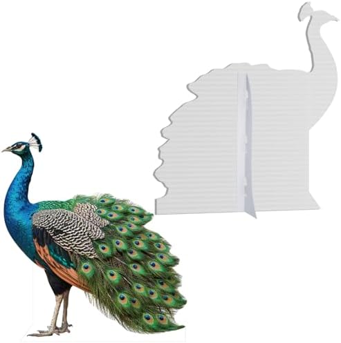 Peacock 1FT Life Size Cardboard Cutout Animal Standup, 1 PC - Image 3