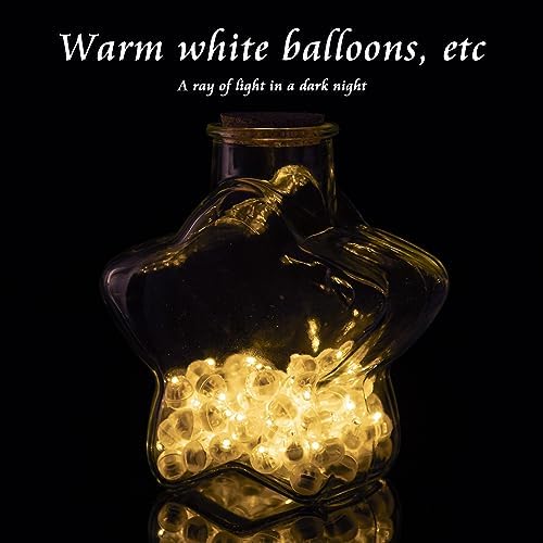 200pcs Balloon Lights Warm White&Cool White Mini Led Lights Round Long Standby Time Multicolor Ball Lamps Paper Lantern Balloon Liamps for Birthday Party Christmas Halloween Decoration - Image 6