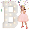 4FT Marquee Letters, Large Light Up Letters B for Baby Shower Party Decor by MerryMosaics