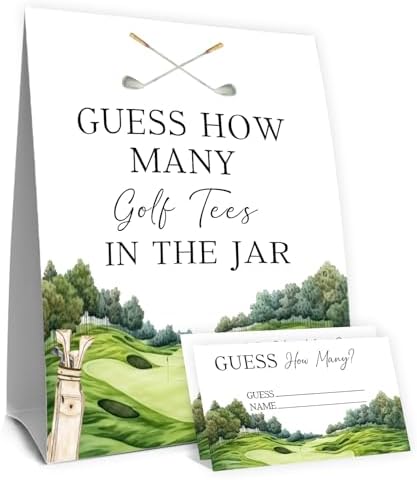 Golf Baby Shower Decorations,Birthday Party Bridal Shower Wedding Activit 50 Cards and Sign by Unknown