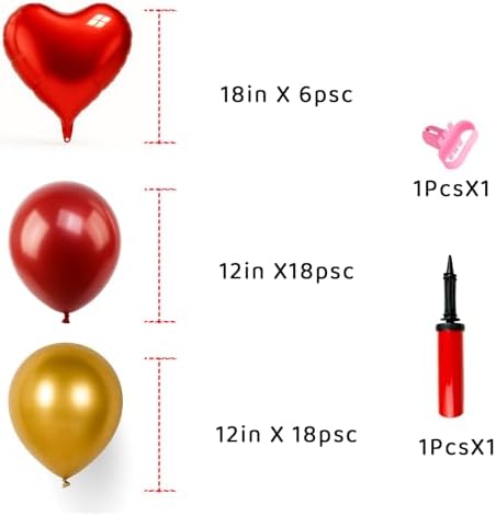 6pcs Heart-Shaped Balloon Stands Kit Table Centerpiece Table Decorations for Valentine's Day Wedding Proposal Decoration Party Decorations (Red Heart) - Image 6