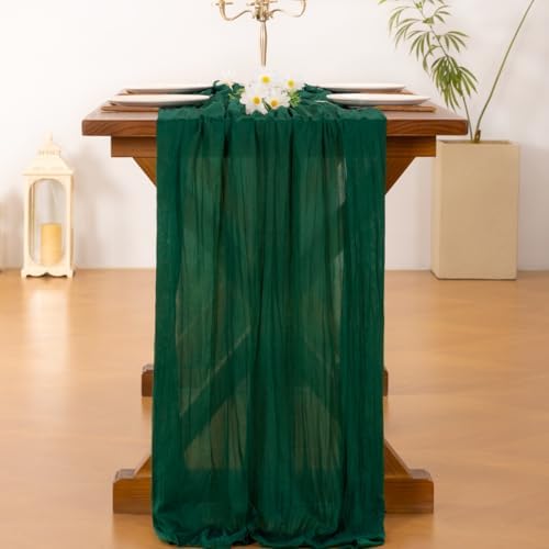 Cheesecloth Table Runner Fall Boho Wedding Birthday Party Home Decor - Image 3