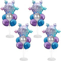 Naozinebi 4 Sets Snowflake Birthday Party Balloons Stand Kit Party Decor by Naozinebi