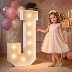 imprsv Marquee Light Up Letter J, 3FT Party Decoration Kit for Birthday, Baby Shower, Wedding by Letsmakeitimpressive