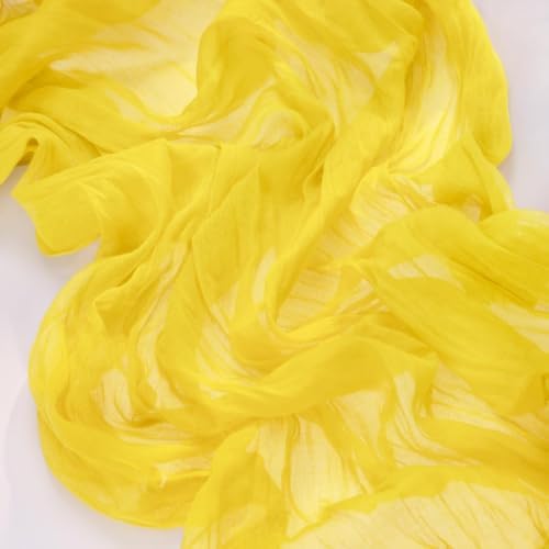 Yellow Cheesecloth Table Runner Fall Boho Wedding Picinc Table Decor 10ft - Image 4