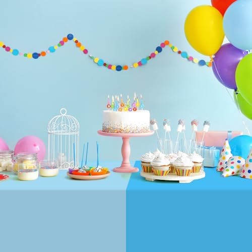 12 Pack Blue Plastic Tablecloth for Rectangle Tables, Ombre Blue Baby Shower Table Cover, Disposable Ocean Table Cloth for Birthday Wedding Picnic Under The Sea Party Decorations, 54x108 Inch - Image 4