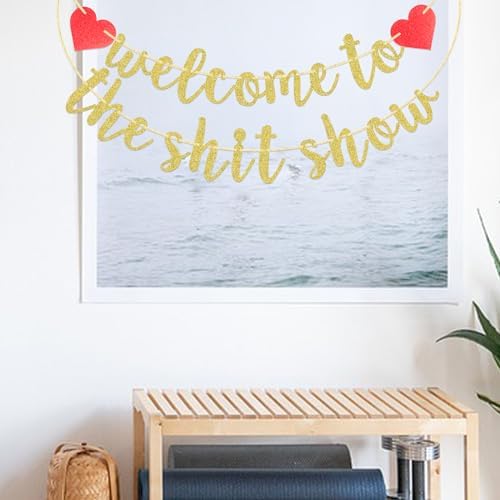 FOZEE Welcome to the Shit Show Banner, Funny Party Decor - Image 4