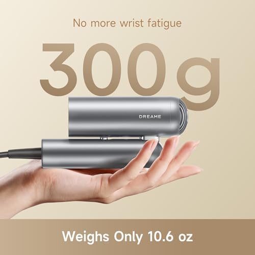Dreame Pocket Pro Hair Dryer, Dual Voltage Travel Blow Dryer with Diffuser, 1300W Professional HighSpeed Ionic Hair Blower, Fast Drying, Low Noise, Lightweight, No Heat Damage, Global Travel 120V/240V - Image 3