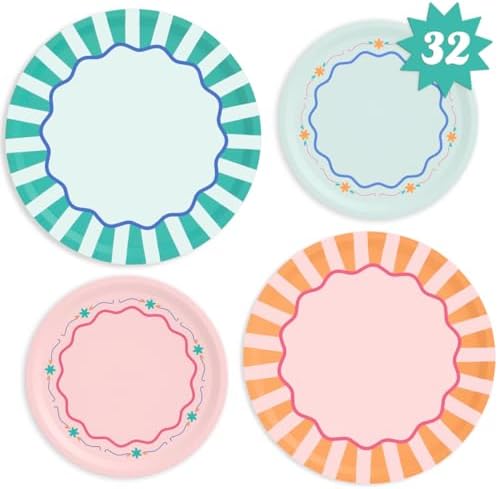 xo, Fetti 32 Italian Summer Paper Plates 9"+7" | Last Toast Coast Decor by xoFetti