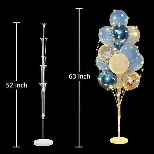 Cicicooie Balloons Stand Kit Floor with String Light Centerpieces Decor - Image 3