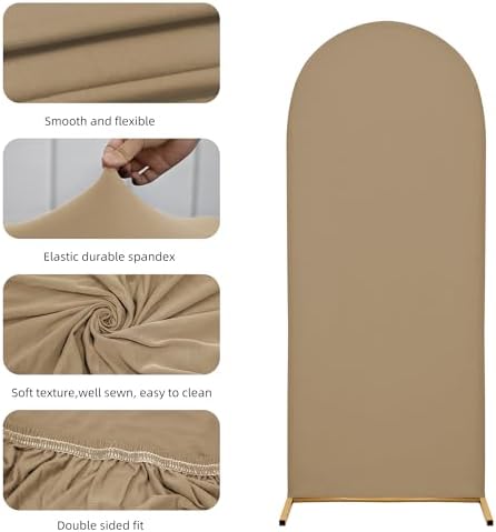 4FT Wedding Arch Cover – Stretchy Spandex Fabric Backdrop for Arch Stand - Image 5
