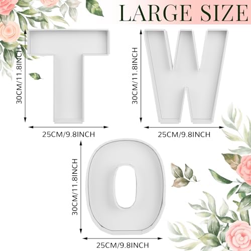 Rossesay 3 Pcs Charcuterie Letters 12 Inch Fillable Food Tray for Party - Image 2