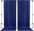 AK TRADING CO. 10 feet x 10 feet Polyester Backdrop Drapes Curtains Panels with Rod Pockets - Wedding Ceremony Party Home Window Decorations - Navy Blue by Fabrics%7CEventDecor%7CCrafts%7CUpholsteryFoam