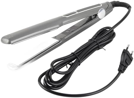 ANGGREK Hair Straightener Multigear Adjustment 480°F Ceramic Iron EU Plug, Sealing, Alloy Plate, Tourmaline Ceramics Material, Even Heat Distribution for Silky, Shiny Hair by ANGGREK