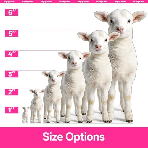 Nativity Lamb Life Size Cardboard Cutout, 2FT 2 PC - Image 3