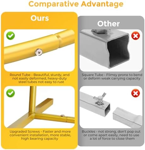 7.2FT Metal Arch Backdrop Stand, Gold Balloon Arch Stand for Wedding Party - Image 4