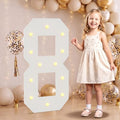 Large 2.4FT Marquee Light Up Numbers 8 for Party Decorations by NANXU