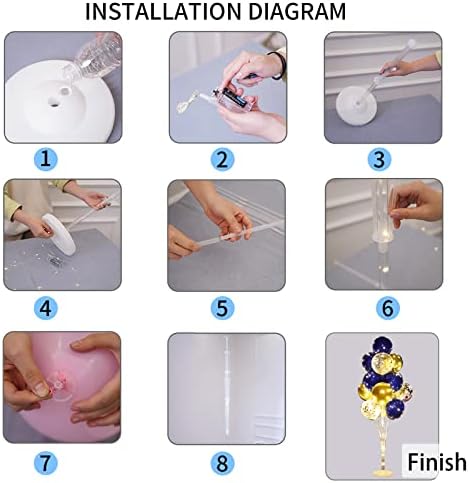 Cicicooie Balloon Stands Floor Column Kit 2 Centerpiece Party Decorations - Image 6