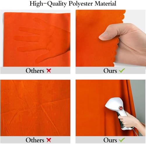 Orange Photography Backdrop for Photoshoot, Fabric 10x20ft - Image 6