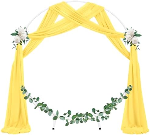 Wedding Arch Draping Fabric Sheer Chiffon Curtain Drape Wedding Party Decor - Image 2