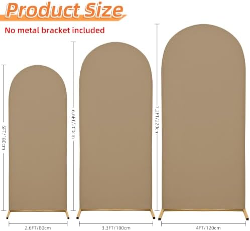 6.6FT Wedding Arch Cover – Stretchy Spandex Fabric Backdrop for Arch Stand - Image 3