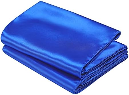 SiinvdaBZX 12 Pcs Royal Blue Satin Table Runner 12 x 108 inches Long - Image 7