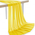 80 Yard Chiffon Fabrics, 44" Wide, Lightweight, Sheer – Yellow by MDS