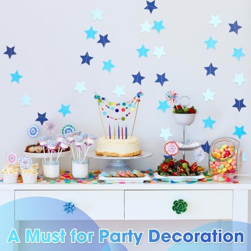 Patelai 130 ft Star Garland Banner Decor,Ocean Blue - Image 6