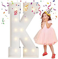 4FT Marquee Letters, Large Light Up Letters K for Party Decor by MerryMosaics