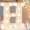 Pooqla LED Light Up Letters, Warm White and Colorful Lighted Marquee Letters with Remote, Lighted Letter for Party Birthday Decorations, Gift for Girls Boys Night Light, Wedding Home Decor, Letter H by Pooqla