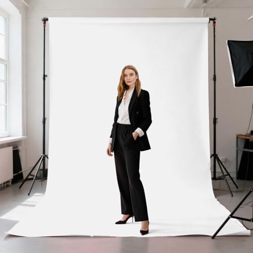 White Photography Backdrop for Photoshoot, Fabric 10x10ft - Image 2