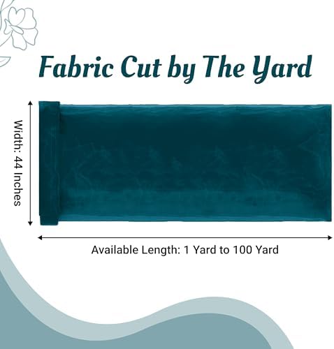80 Yard Organza Fabric 44" Wide for Wedding Event Décor - Dark Teal - Image 2