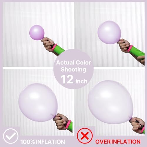 PartyWoo Pearl Lavender Balloons 140pcs Pearl Light Pastel Purple Lilac - Image 3