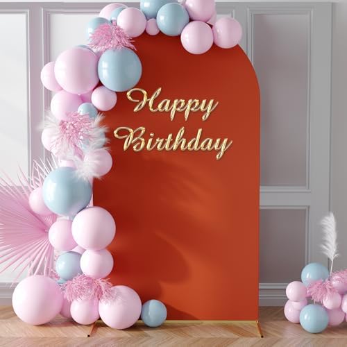 Neatsure Arch Backdrop Stand and Cover Set, 7.2FT Metal Photo Balloon Arch Backdrop Stand for Wedding Birthday Party Baby Shower Ceremony Graduation Decoration, Terracotta - Image 2