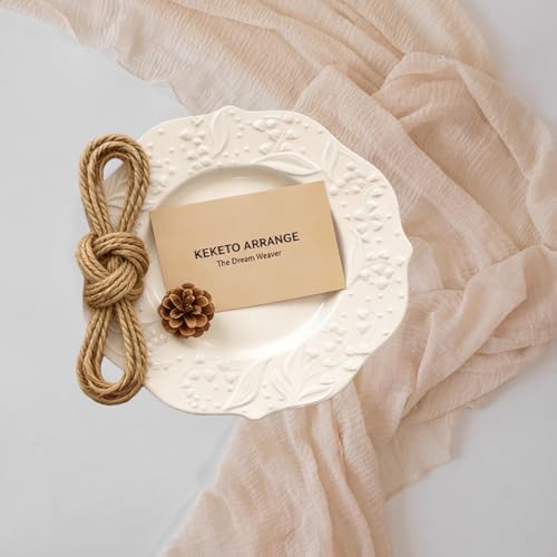 Light Beige Cheesecloth Table Runner 120 Inches Fall Party Home Decorations - Image 3