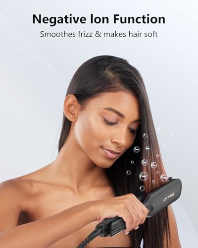 ANNLARY 1.75 Inch Ionic Hair Straightener Titanium Ceramic Flat Iron - Image 2