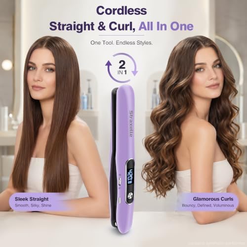 Mini Cordless Hair Straighteners and Curler - Image 2