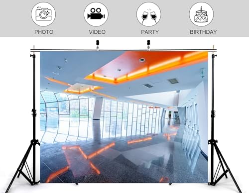 5x3ft Modern Office Lobby Backdrop Sleek Corporate Background for Business Event Corporate Photography Decorations Banner Photo Booth Props - Image 4