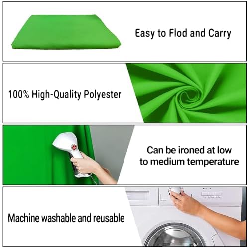 Green Screen Backdrop for Photoshoot, Fabric 10x20ft - Image 7