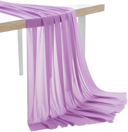 45 Yard Chiffon Fabrics, 44" Wide, Lightweight, Sheer – Lavender by MDS