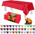 Grandipity Plastic Table Cloth Disposable 12 Pack 54” x 108” Rectangle by Grandipity